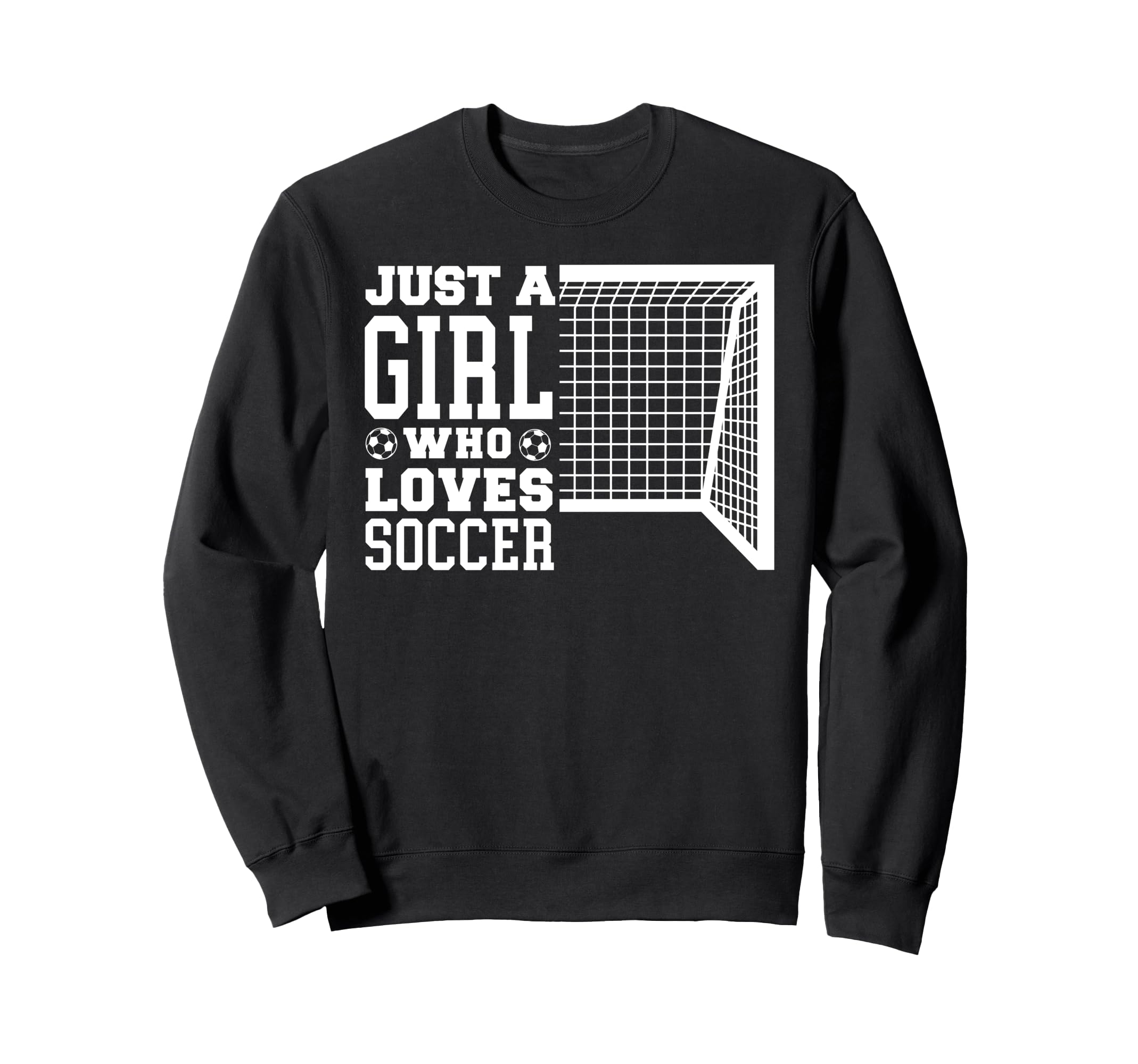 Funny Just Who Loves Soccer Sweatshirt - Streetwear Style Men Women