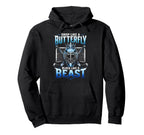 Ice Hockey Goalkeeper Butterfly Hoodie - Fun Novelty Design Men Women