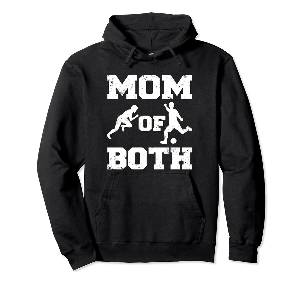 Mom Both Funny Soccer Track And Field Mom Hoodie - Trendy Graphic Unisex