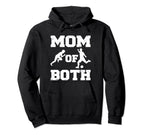 Mom Both Funny Soccer Track And Field Mom Hoodie - Trendy Graphic Unisex