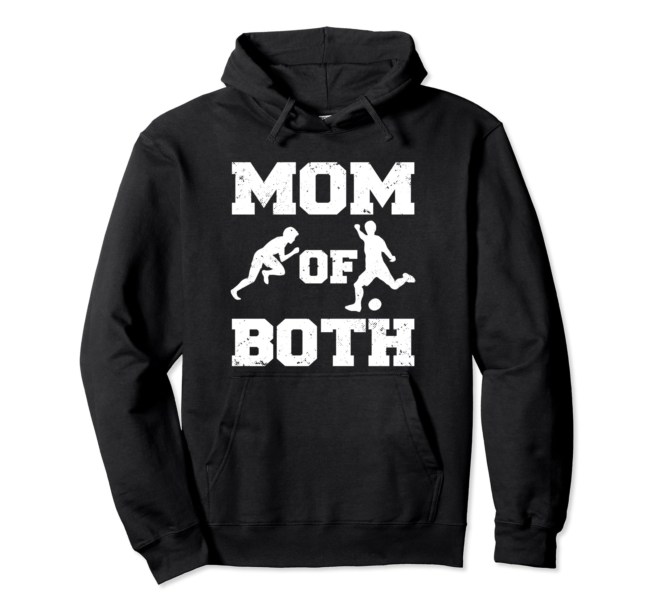 Mom Both Funny Soccer Track And Field Mom Hoodie - Trendy Graphic Unisex