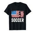 American Flag Soccer Usa Distressed T-Shirt - Trendy Graphic for Adults
