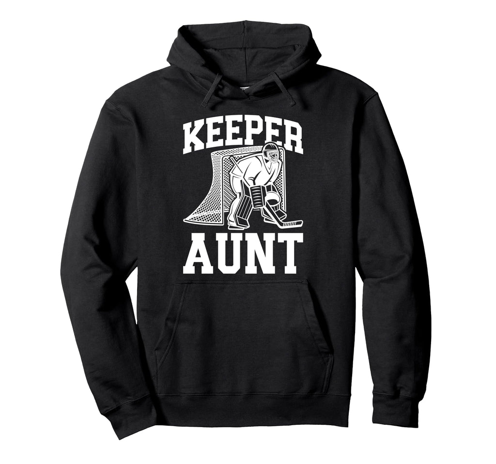 Ice Hockey Keeper Aunt Hockey Goalie Hoodie - Unique Graphic Men Women