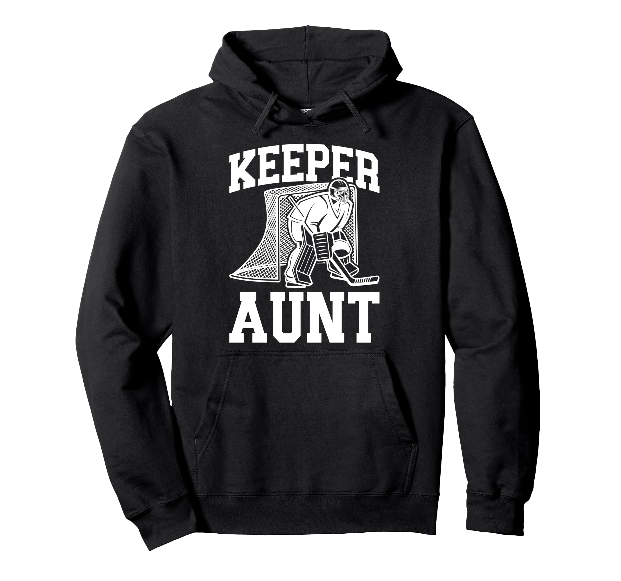 Ice Hockey Keeper Aunt Hockey Goalie Hoodie - Unique Graphic Men Women
