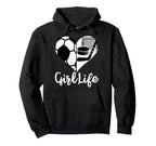 Life Funny Hockey Soccer Hoodie - Custom Art Print Men Women