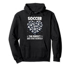 100 Days School Soccer Heart Love Hoodie - Aesthetic Graphic for Adults