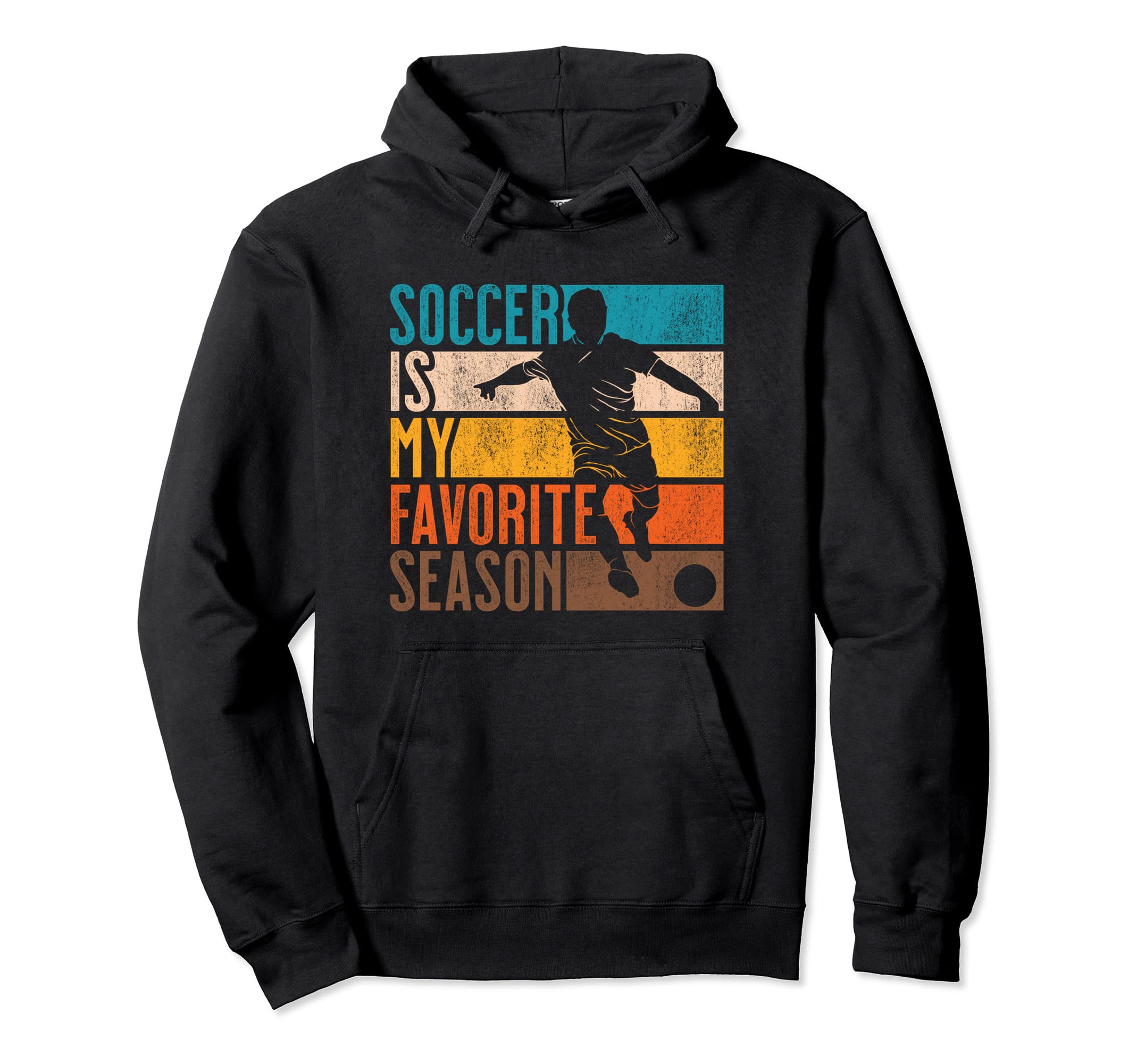 Distressed Soccer Is My Favorite Hoodie - Casual Everyday Wear Unisex