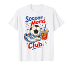 Soccer Moms Club Soccer Mama Game Day T-Shirt - Unique Graphic Unisex