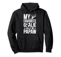 My Favorite Soccer Goalie Papaw Soccer Hoodie - Graphic Print for Adults