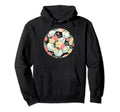 Floral Flower Soccer Player Mom Hoodie - Casual Everyday Wear for Adults