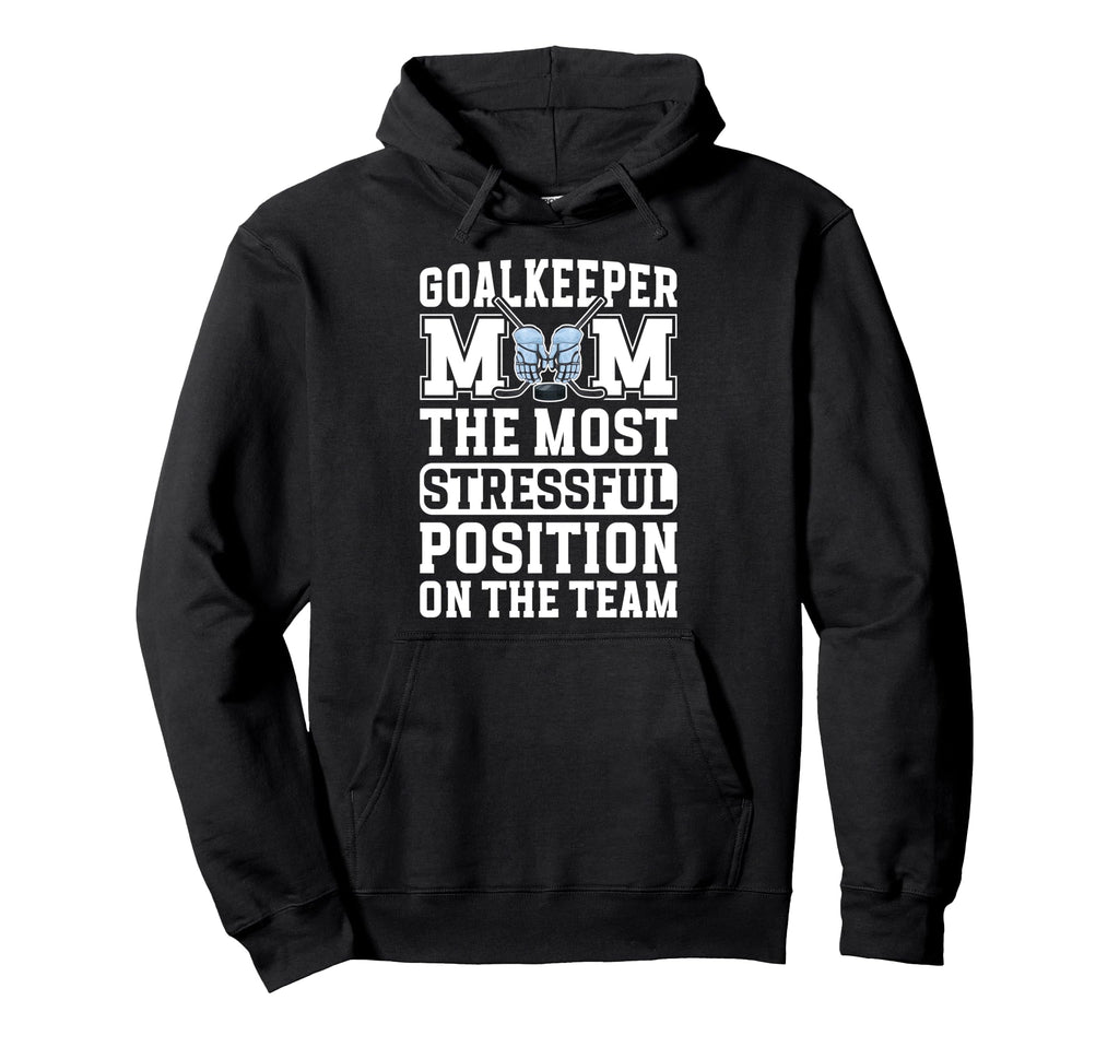 Funny Hockey Goalkeeper Mom Hockey Keeper Hoodie - Minimalist Print Unisex