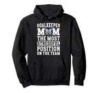 Funny Hockey Goalkeeper Mom Hockey Keeper Hoodie - Minimalist Print Unisex