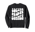 Soccer Mom Summer Groovy Mothers Day Sweatshirt - Novelty Apparel Unisex