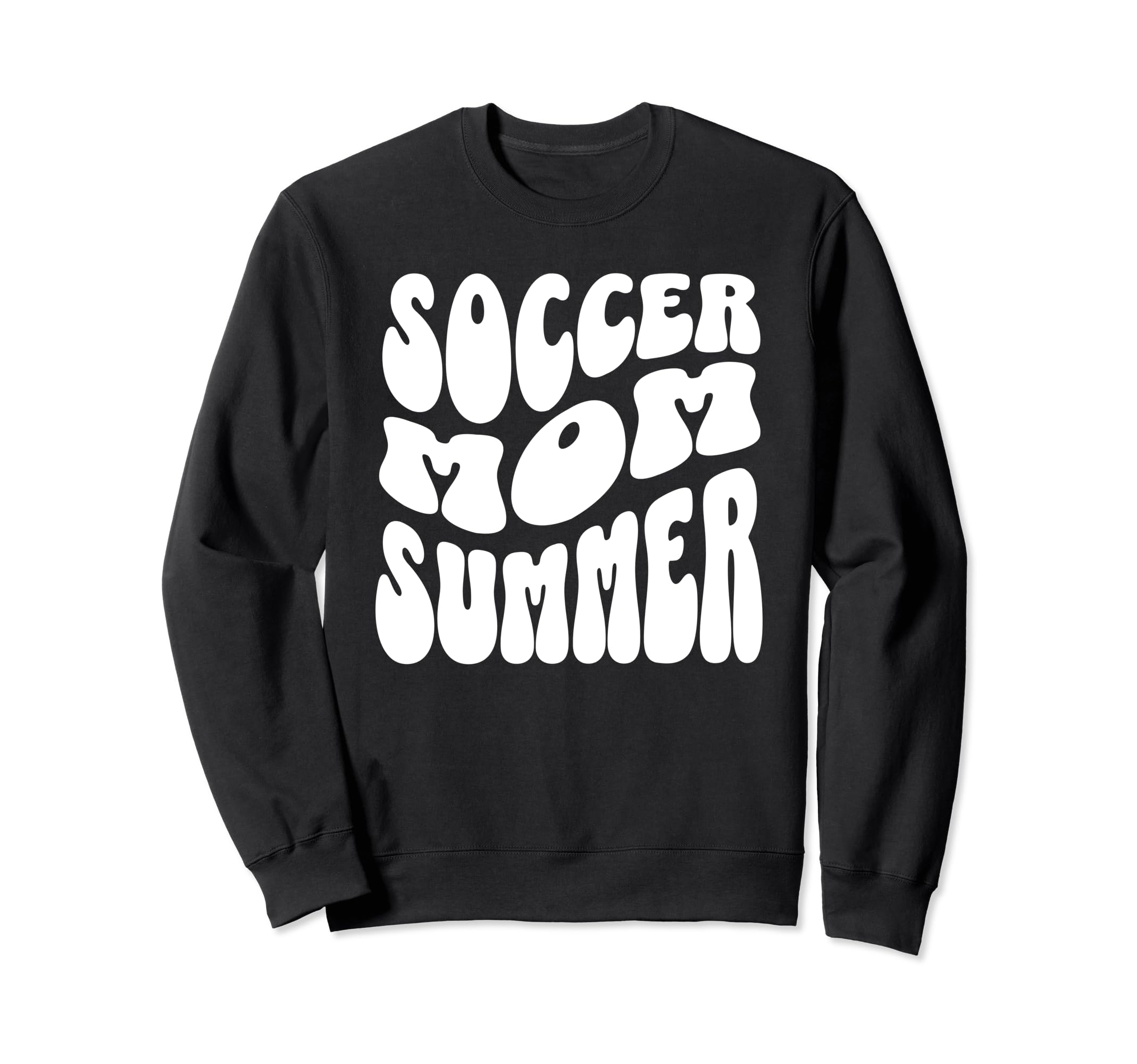 Soccer Mom Summer Groovy Mothers Day Sweatshirt - Novelty Apparel Unisex