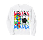 Autism Mama Autism Awareness Coquette Sweatshirt - Streetwear Style Unisex