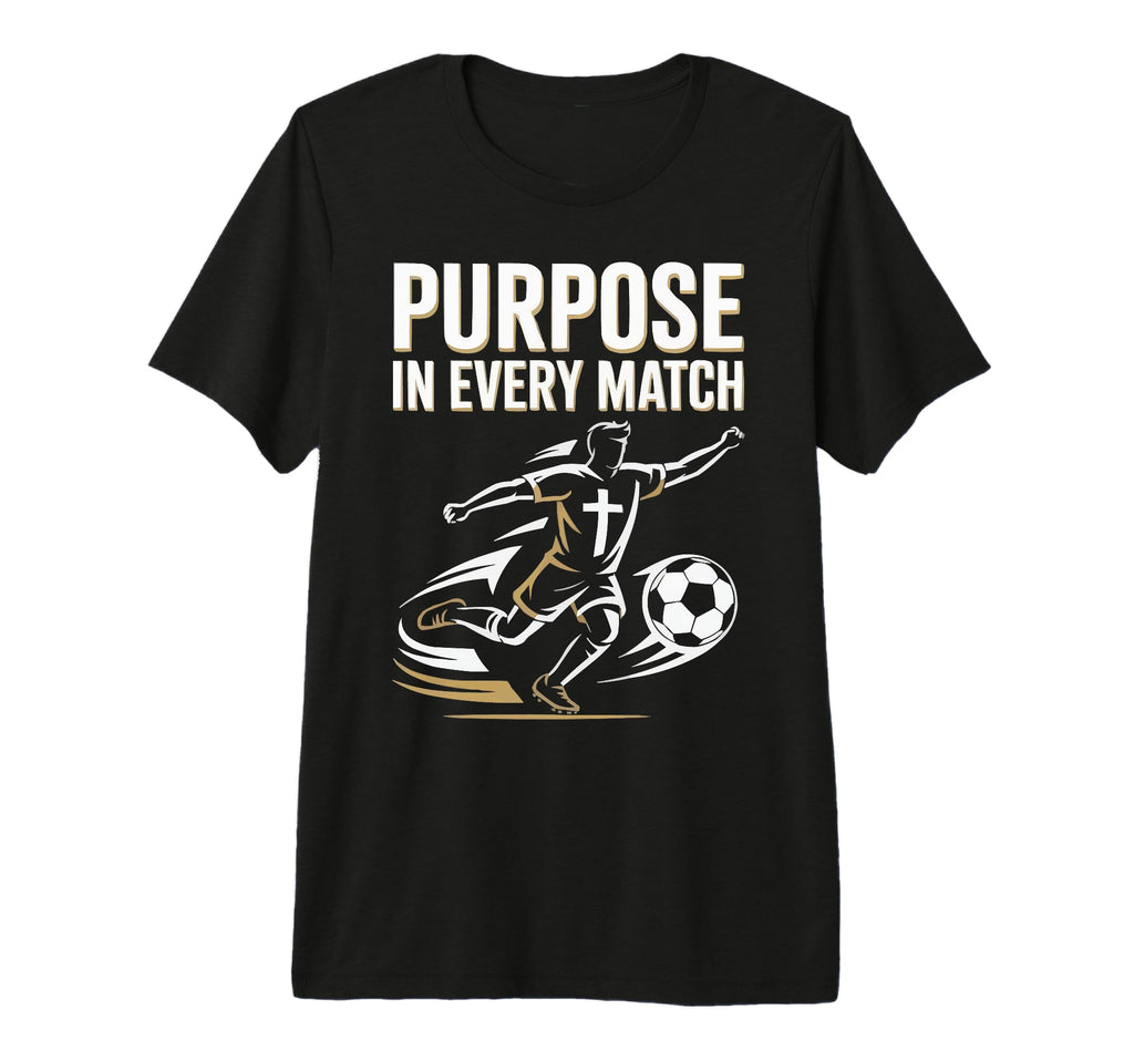 Christian Soccer Player Religious Bible T-Shirt - Unique Graphic Men Women