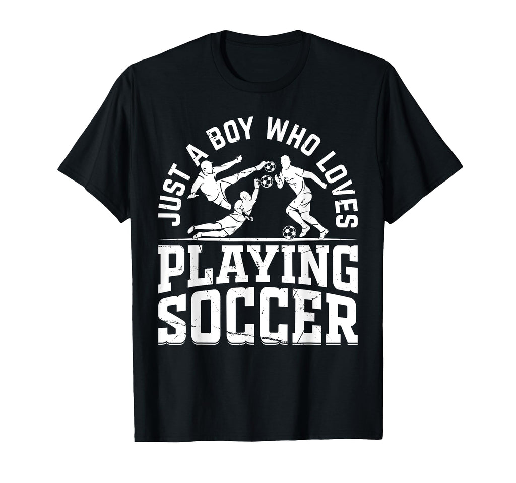 Soccer Player Just Who Loves Playing T-Shirt - Trendy Graphic for Adults