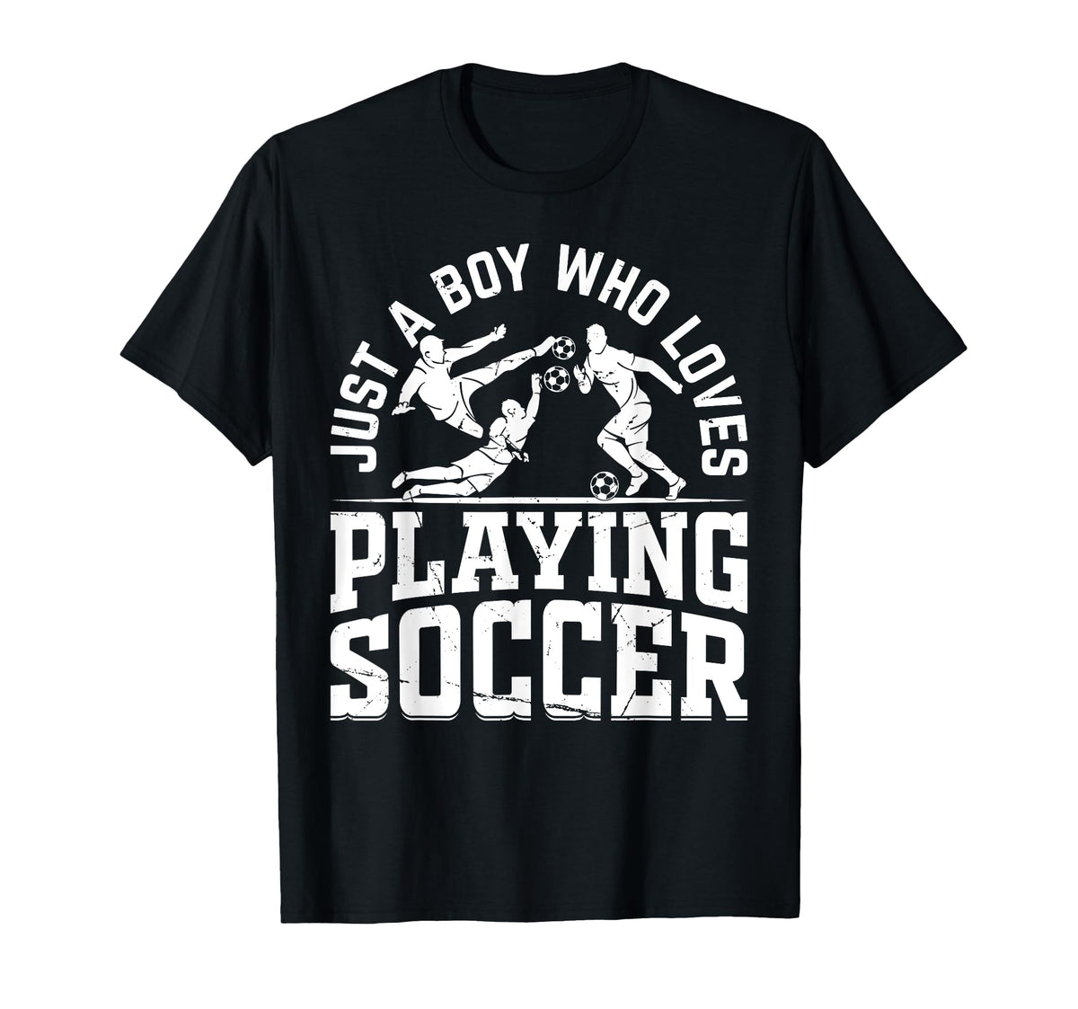Soccer Player Just Who Loves Playing T-Shirt - Trendy Graphic for Adults