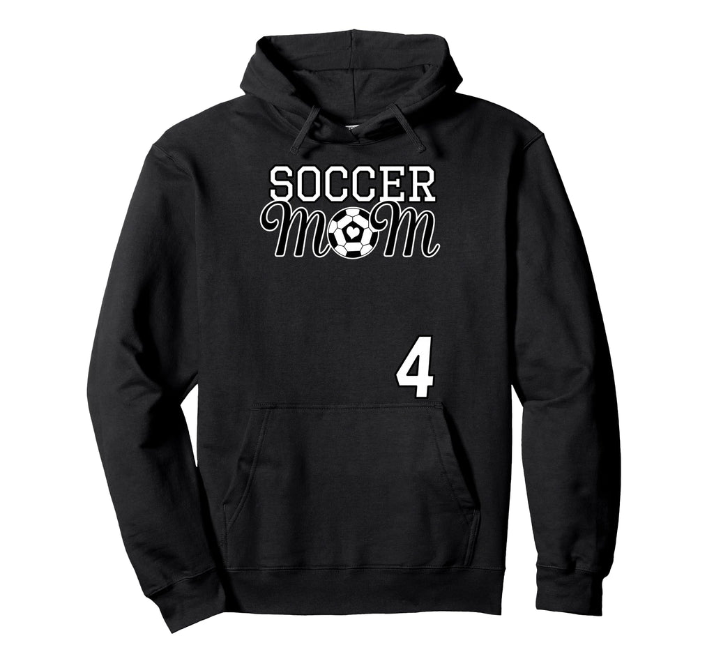 Number 4 Soccer Mom Mothers Day 4 Hoodie - Streetwear Style Men Women