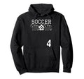 Number 4 Soccer Mom Mothers Day 4 Hoodie - Streetwear Style Men Women