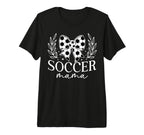 Soccer Mama Coquette Soccer Mom Soccer T-Shirt - Streetwear Style Unisex