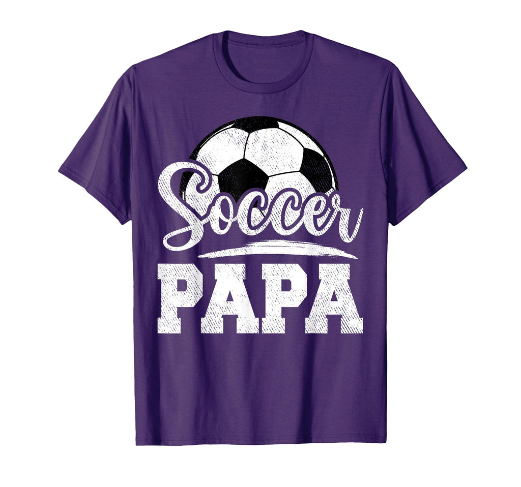 Soccer Papa Soccer Player Game Day T-Shirt - Novelty Apparel for Adults