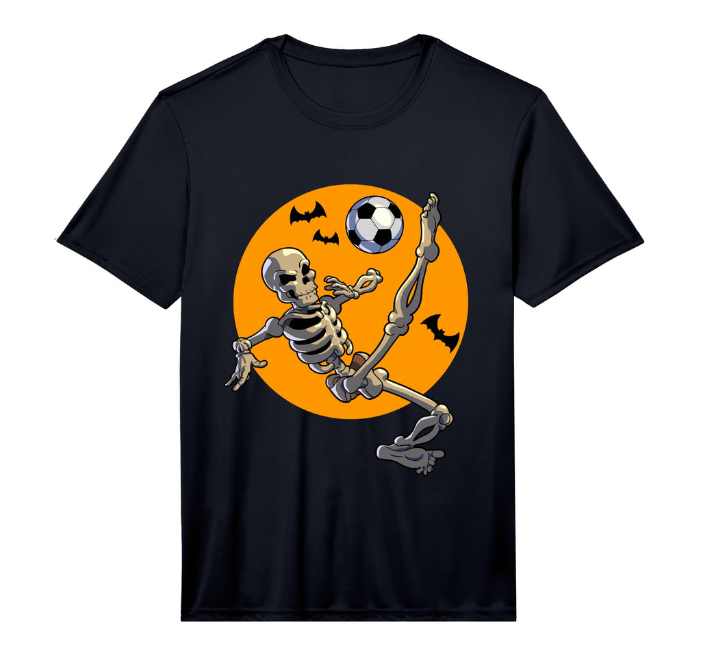 Soccer Skeleton Halloween Skeleton T-Shirt - Minimalist Print for Adults