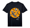 Soccer Skeleton Halloween Skeleton T-Shirt - Minimalist Print for Adults