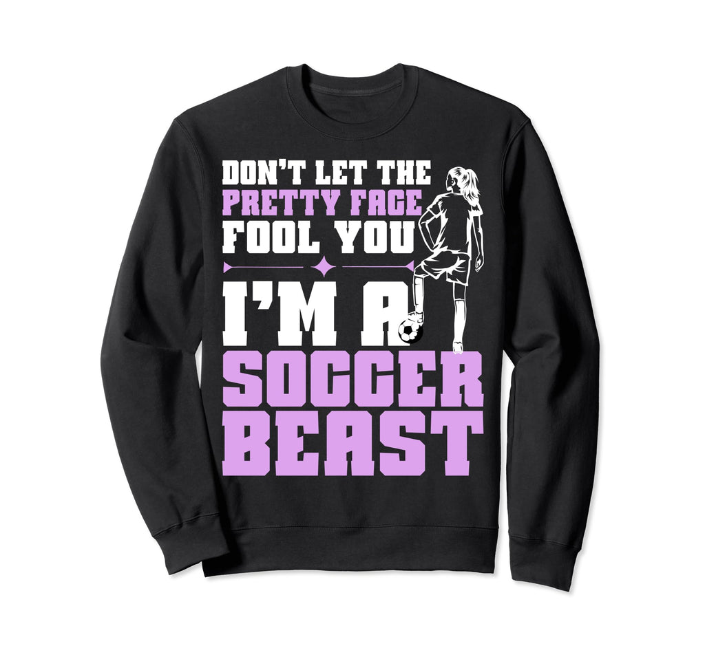 Funny Soccer Soccer Players Teens Sweatshirt - Fun Novelty Design Men Women