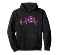 Soccer Heartbeat Teen Female Soccer Hoodie - Custom Art Print Men Women