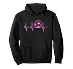 Soccer Heartbeat Teen Female Soccer Hoodie - Custom Art Print Men Women