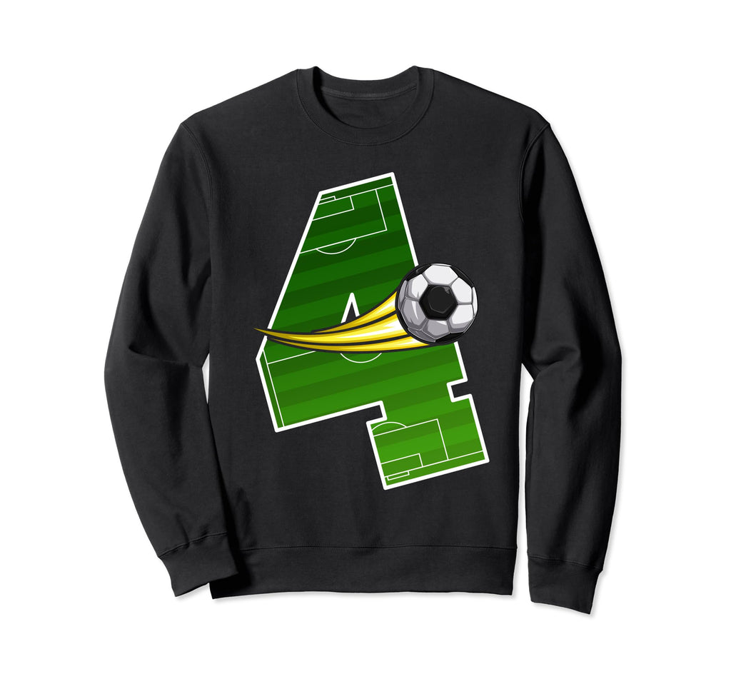 Soccer 4Th Birthday Im 4 Sweatshirt - Custom Art Print for Adults