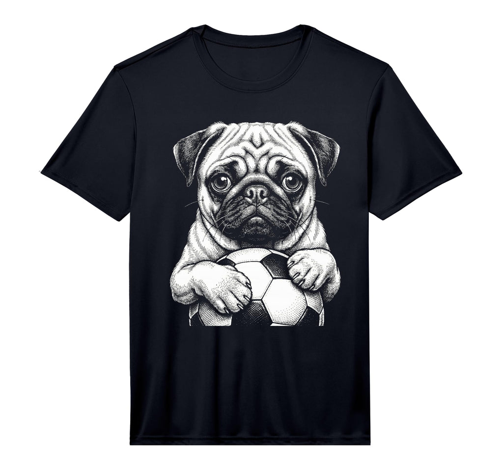 Fans Ball Mascot Black And White Dog T-Shirt - Novelty Apparel Men Women