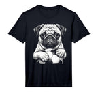 Fans Ball Mascot Black And White Dog T-Shirt - Novelty Apparel Men Women