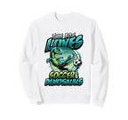 This Loves Soccer And Dinosaurs Sweatshirt - Aesthetic Graphic Men Women