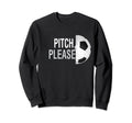 Pitch Please Soccer Football Goal Sweatshirt - Minimalist Print for Adults