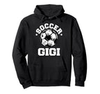Soccer Gigi Soccer Ball Distressed Hoodie - Fun Novelty Design for Adults