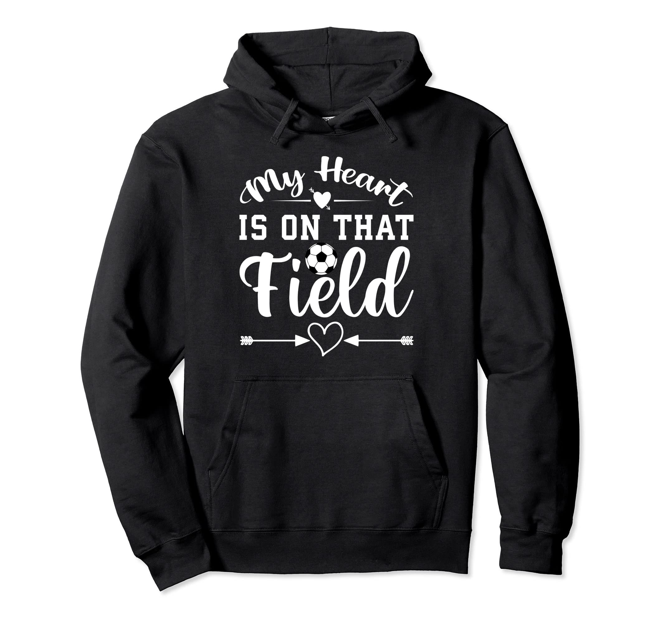 My Heart Is That Field Soccer Hoodie - Unique Graphic for Adults