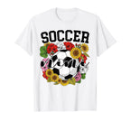 Soccer Nini Flower Mothers Day Soccer T-Shirt - Graphic Print Men Women