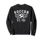 Soccer Coach Wife Hearts Wife Sweatshirt - Casual Everyday Wear Unisex
