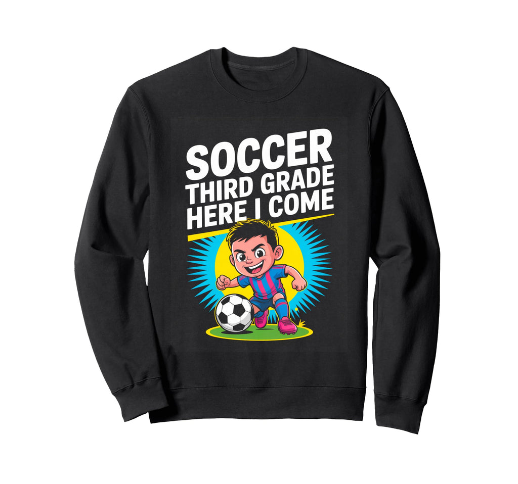 Back To School Soccer Third Sweatshirt - Casual Everyday Wear Men Women
