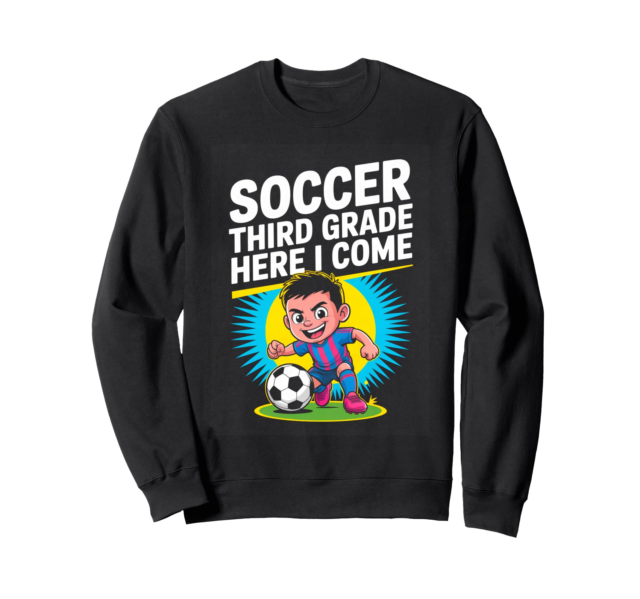 Back To School Soccer Third Sweatshirt - Casual Everyday Wear Men Women