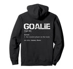 Hockey Goalie Gear Soccer Goalkeeper Hoodie - Minimalist Print Unisex