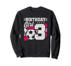 3 Year Old Soccer Birthday 3Rd Sweatshirt - Novelty Apparel Unisex