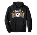 Ball Mom Leopard Baseball Volleyball Hoodie - Streetwear Style Men Women