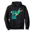 Kick It Like Womens And Soccer Hoodie - Custom Art Print for Adults