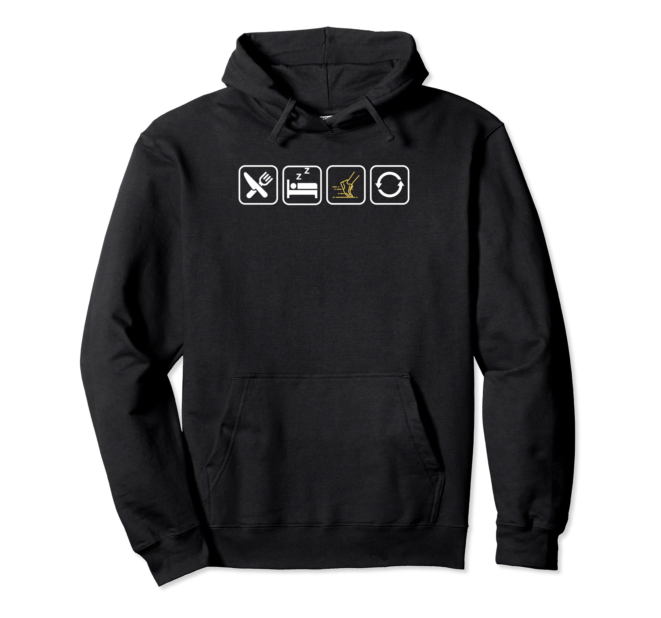 Eat Sleep Run Repeat Runners And Hoodie - Custom Art Print for Adults