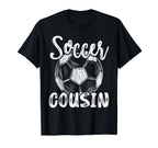 Soccer Cousin Family Matching Team T-Shirt - Custom Art Print for Adults