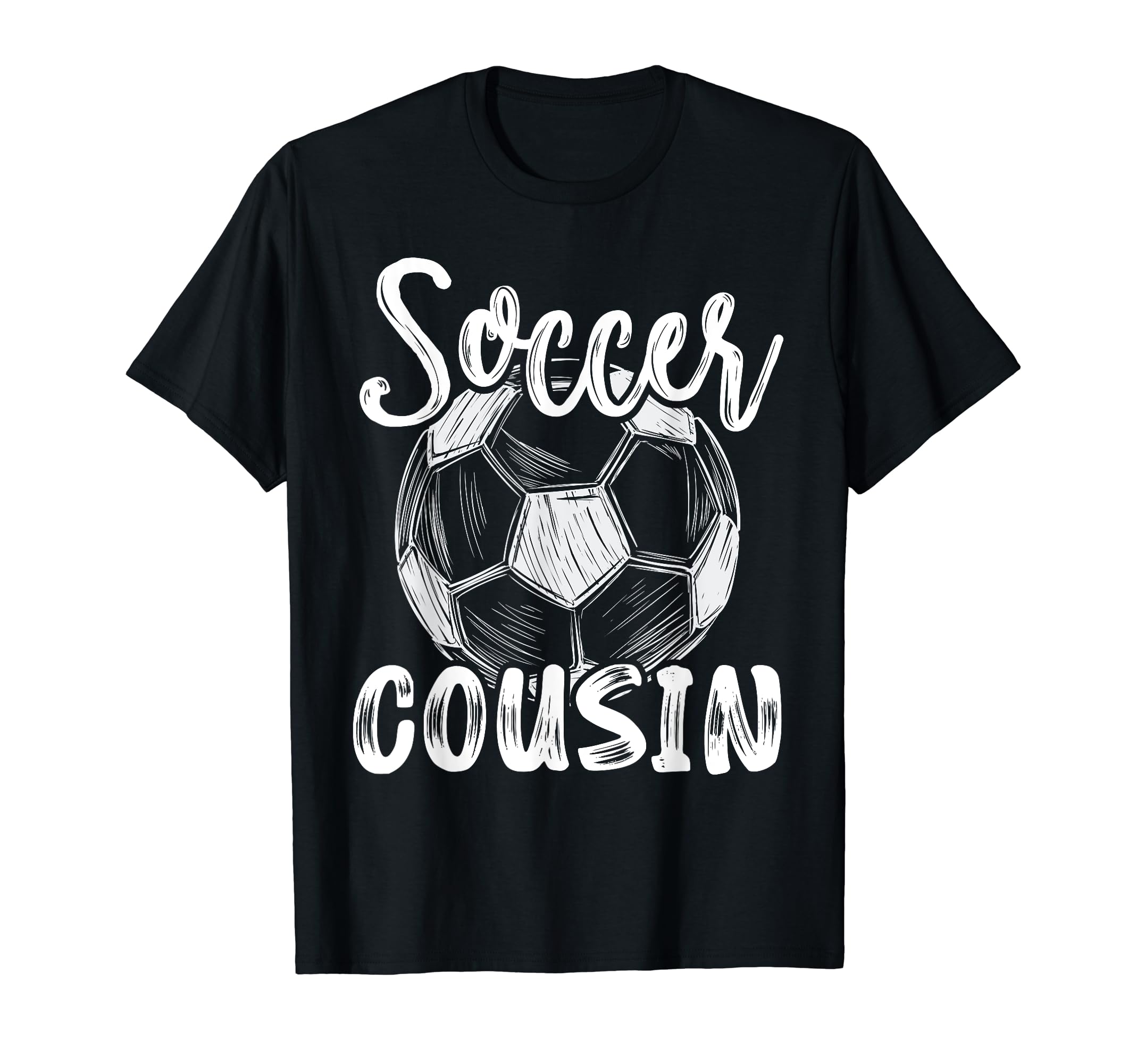 Soccer Cousin Family Matching Team T-Shirt - Custom Art Print for Adults
