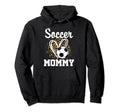 Soccer Mommy Leopard Heart Matching Hoodie - Casual Everyday Wear Unisex